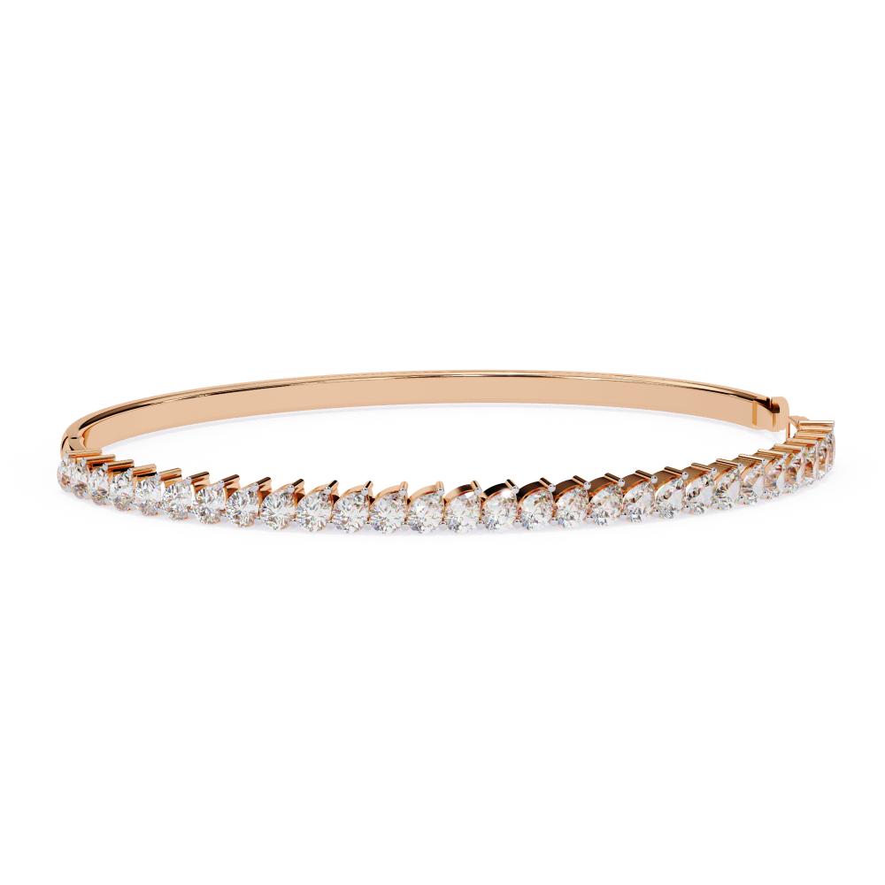 The Mary Pear Diamond Bangle Bracelet