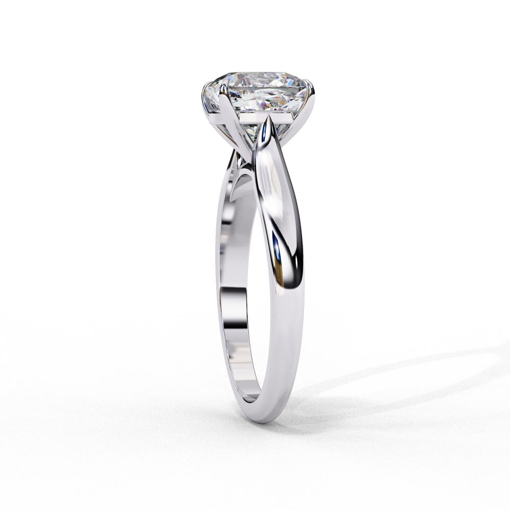 The Jennifer Cushion Cathedral Solitaire Engagement Ring