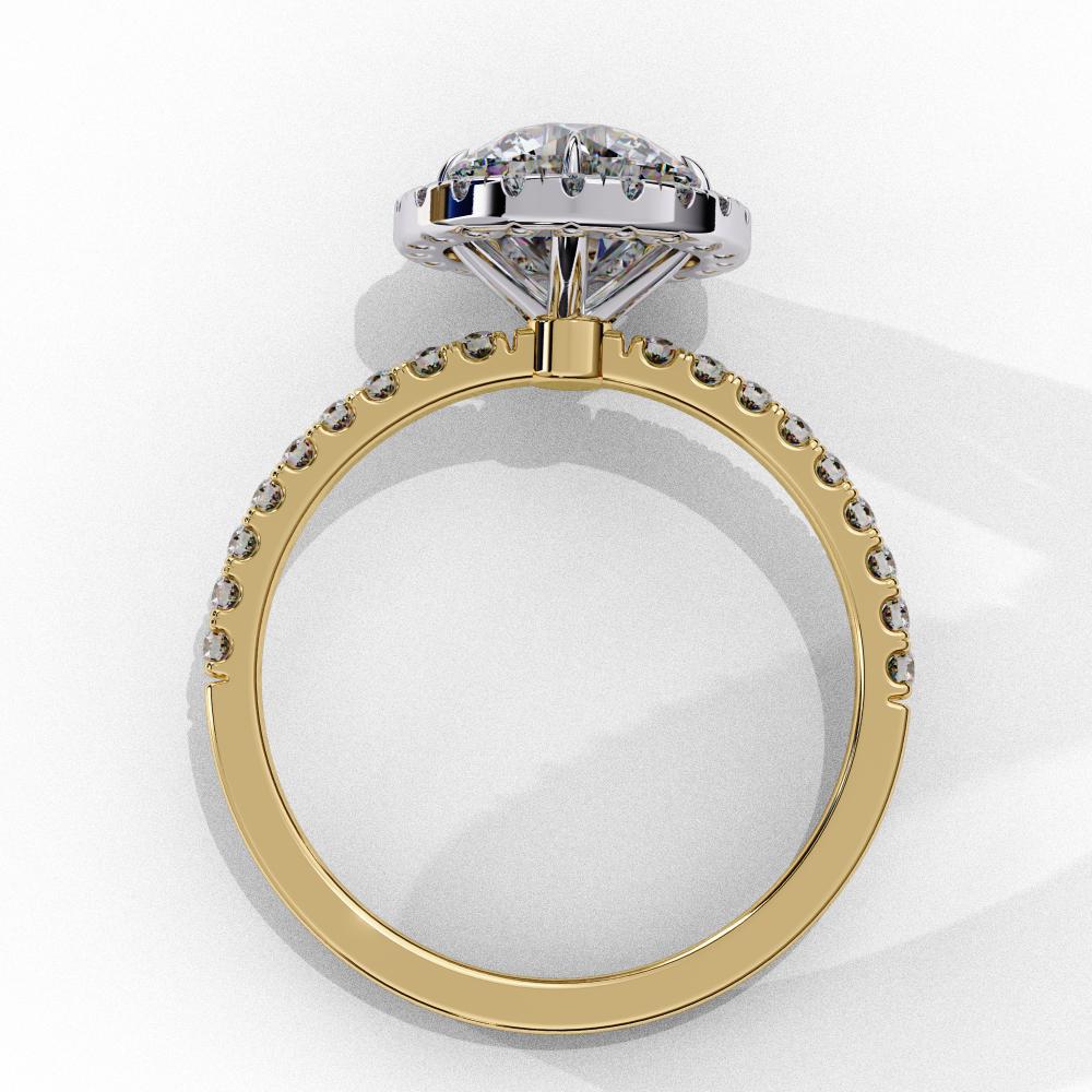 The Lorraine Round Halo Engagement ring