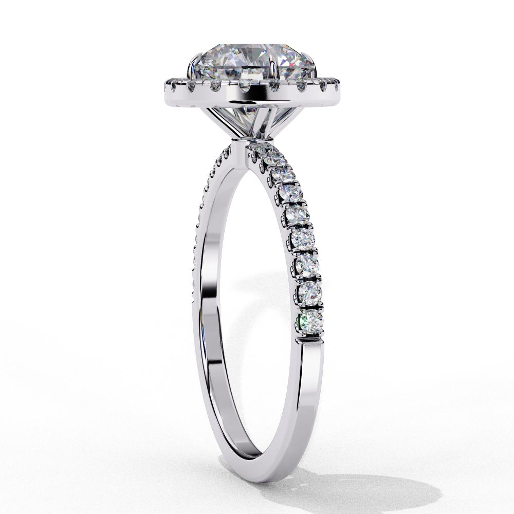 The Lorraine Round Halo Engagement ring