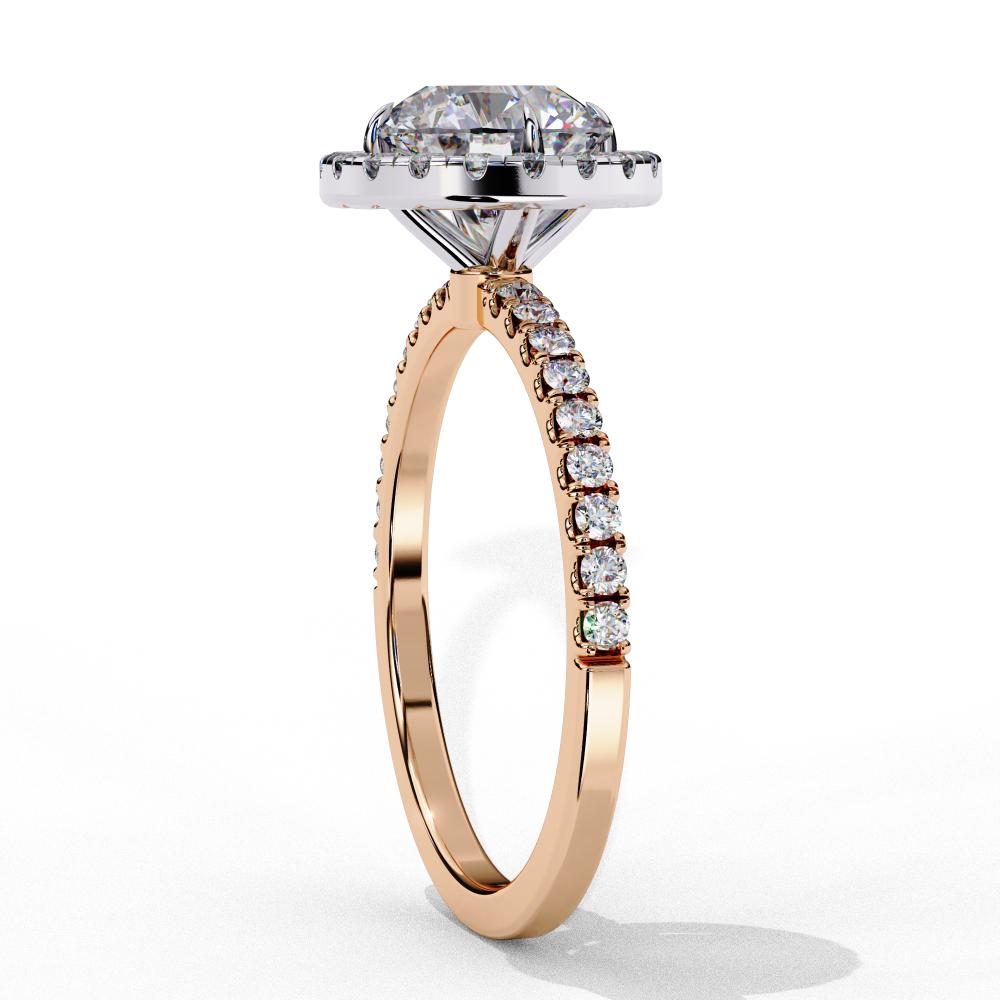 The Lorraine Round Halo Engagement ring