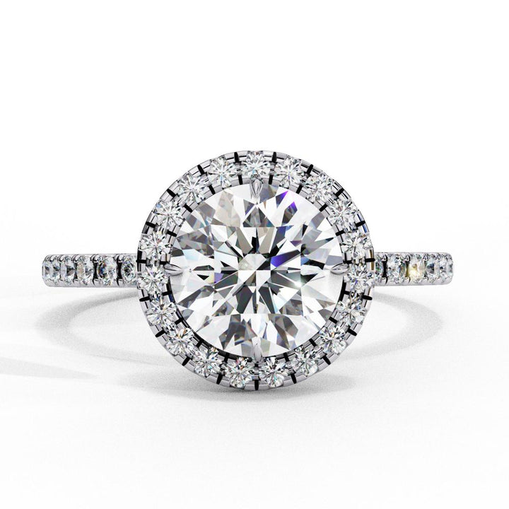 The Lorraine Round Halo Engagement ring