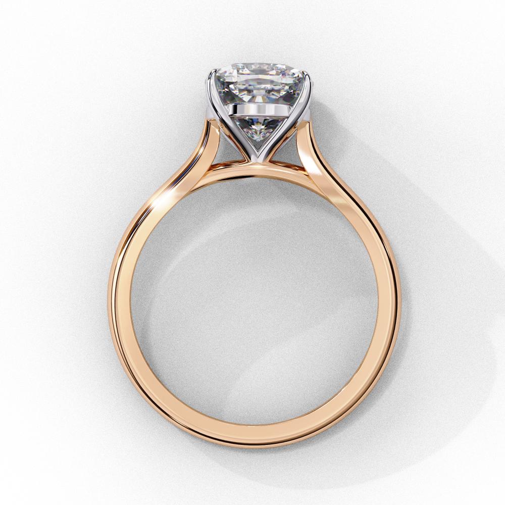 The Jennifer Cushion Cathedral Solitaire Engagement Ring