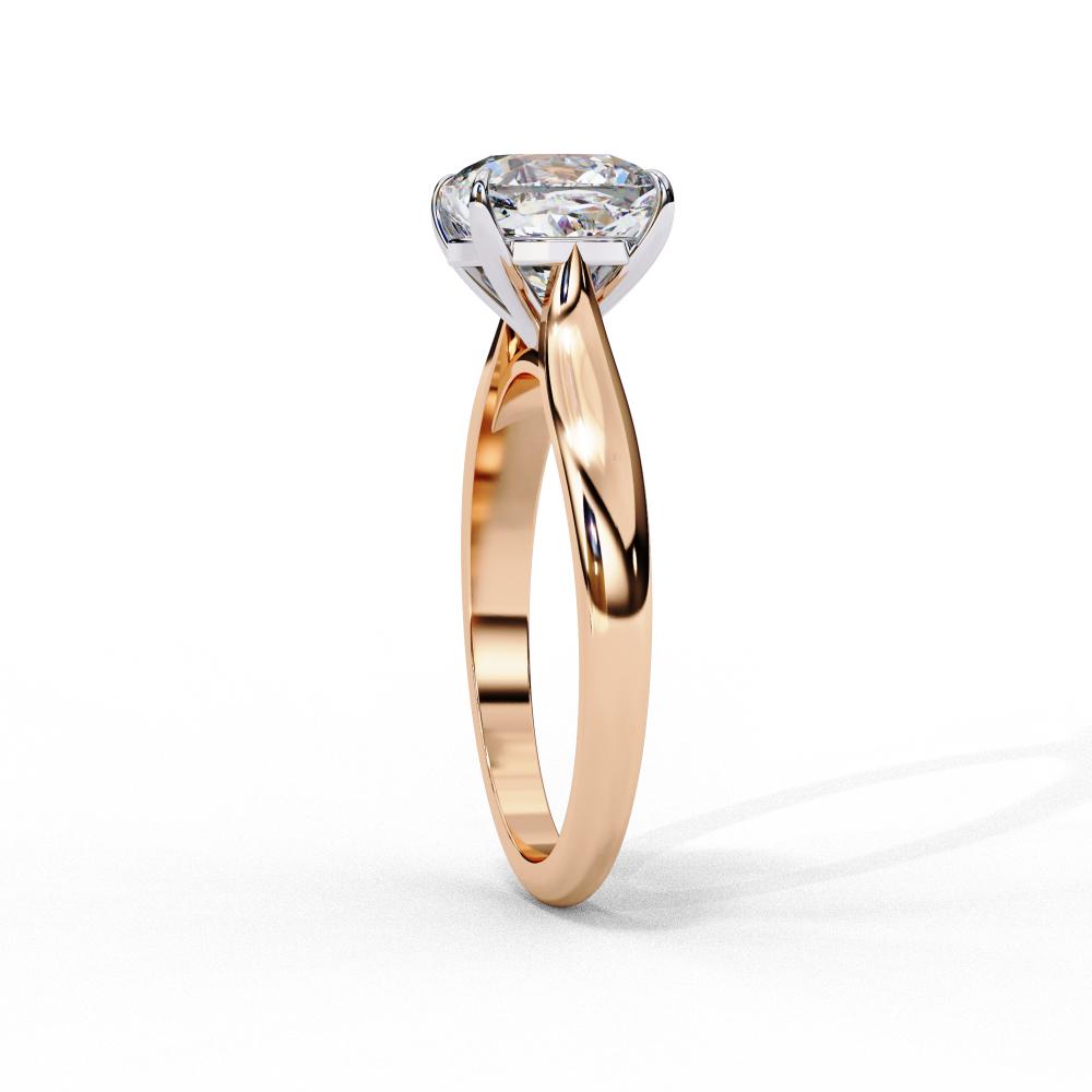 The Jennifer Cushion Cathedral Solitaire Engagement Ring