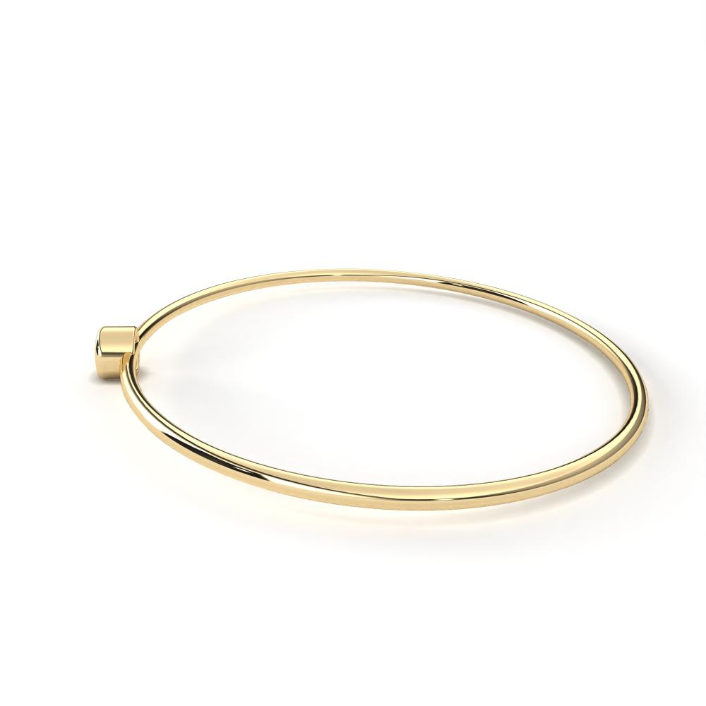 The Lucy Round Diamond With Oval Shape Bangle