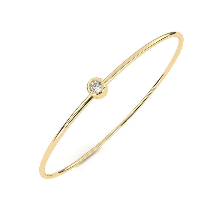 The Lucy Round Diamond With Oval Shape Bangle