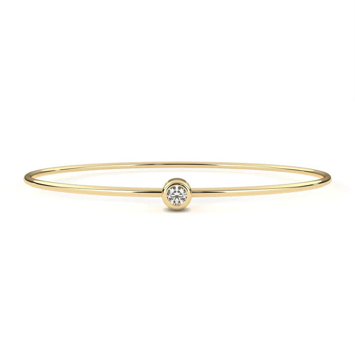 The Lucy Round Diamond With Oval Shape Bangle