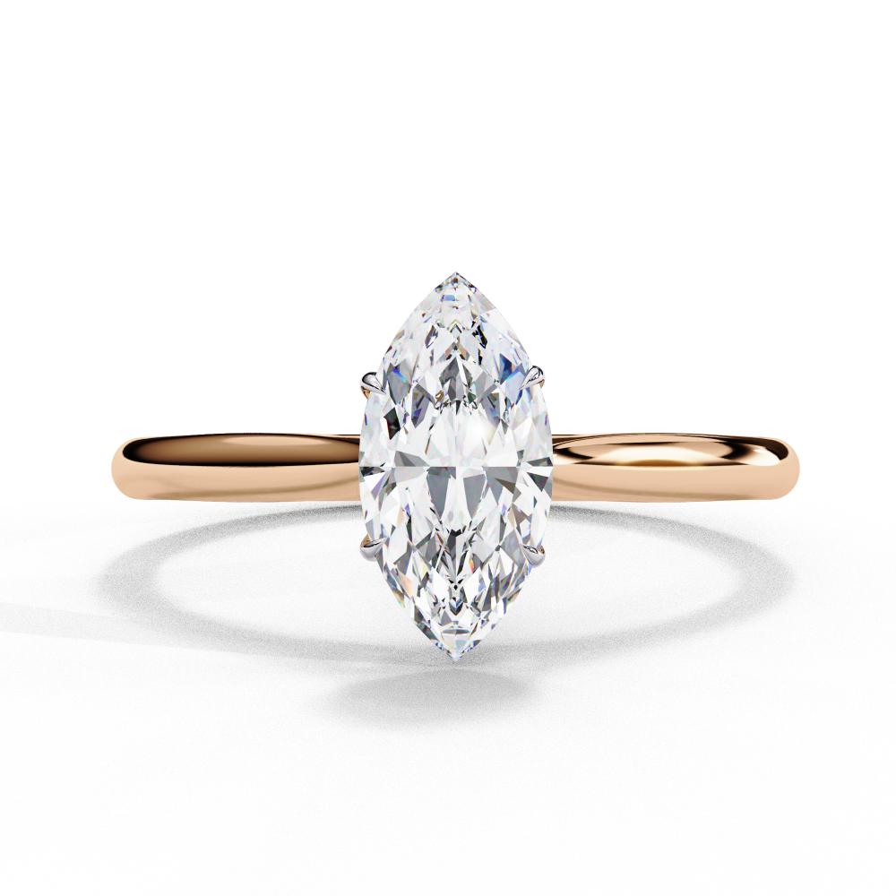 The Jennifer Marquise Cathedral Solitaire Engagement ring