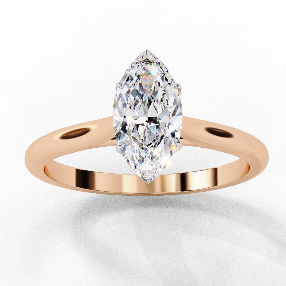 The Jennifer Marquise Cathedral Solitaire Engagement ring