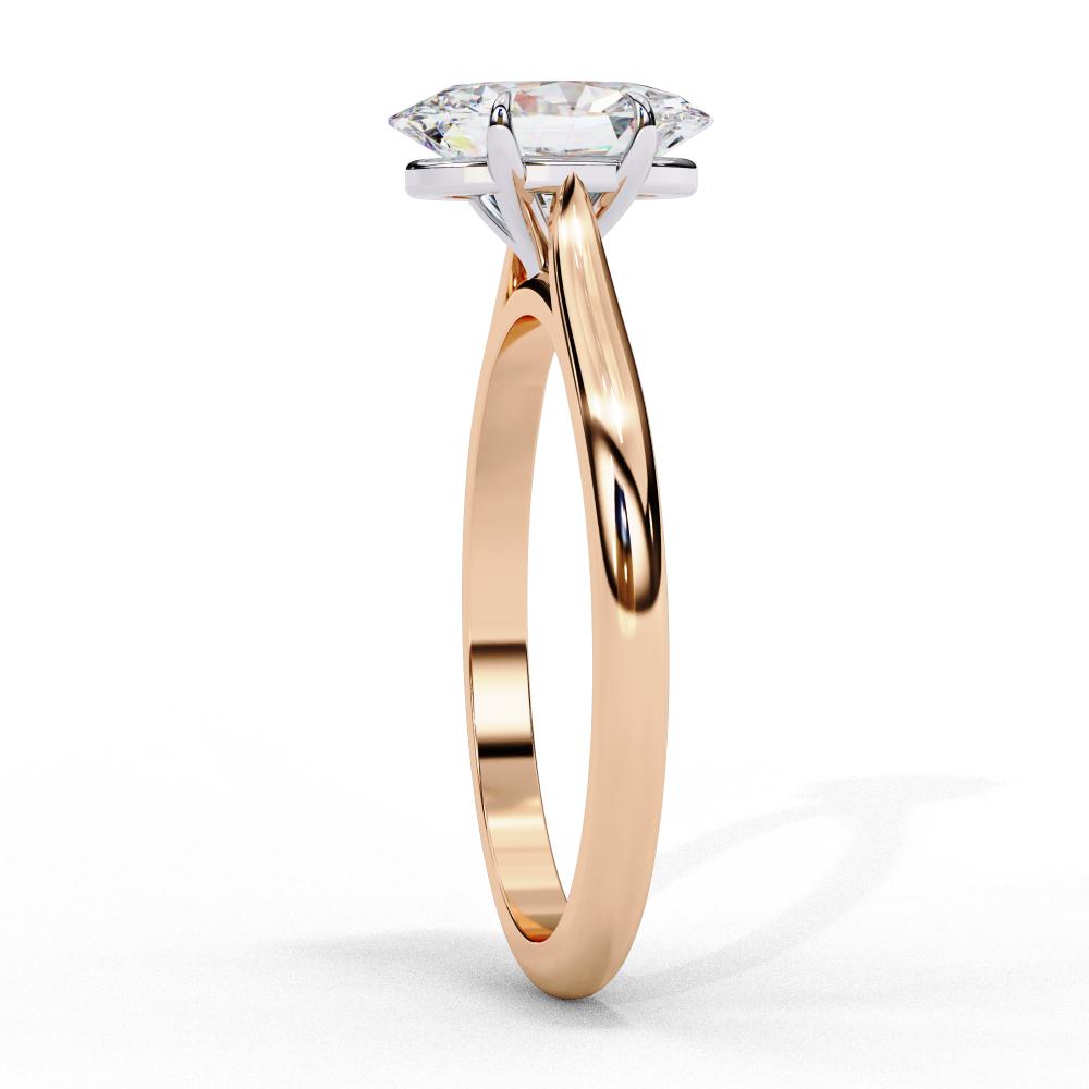 The Jennifer Oval Cathedral Solitaire Engagement ring