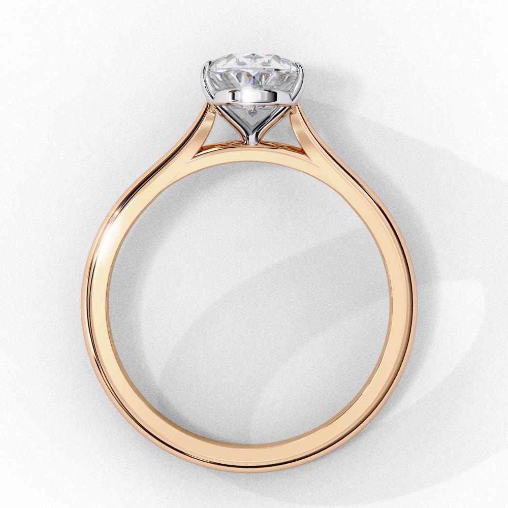 The Jennifer Oval Cathedral Solitaire Engagement ring