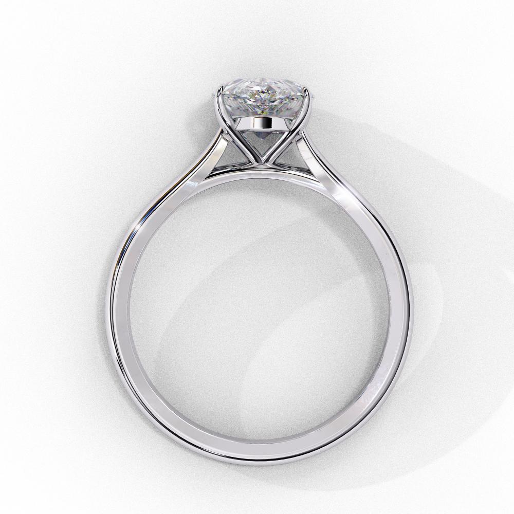 The Jennifer Pear Cathedral Solitaire Engagement ring