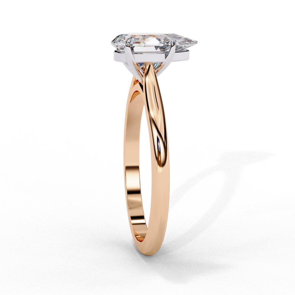 The Jennifer Pear Cathedral Solitaire Engagement ring