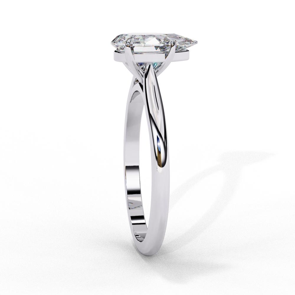 The Jennifer Pear Cathedral Solitaire Engagement ring