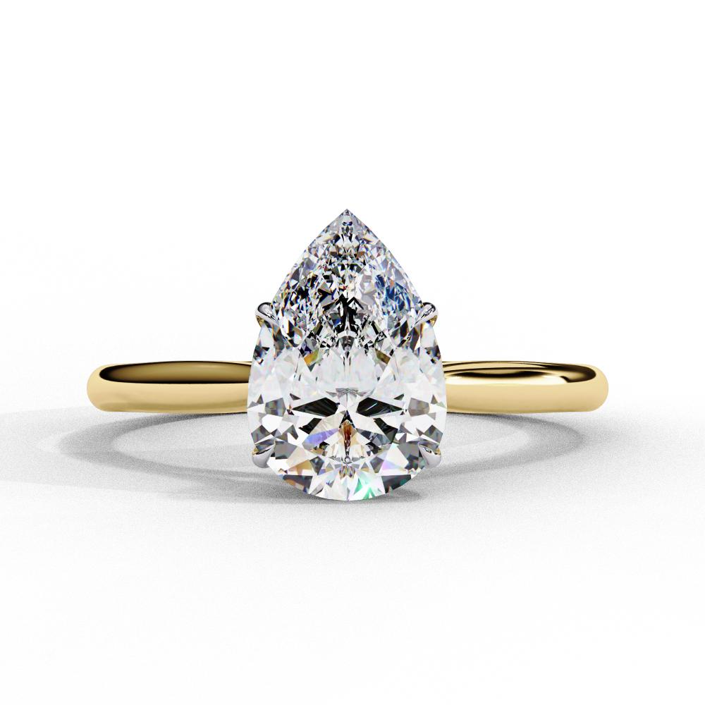 The Jennifer Pear Cathedral Solitaire Engagement ring