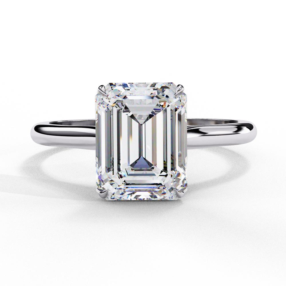 The Jennifer Emerald Cathedral Solitaire Engagement ring