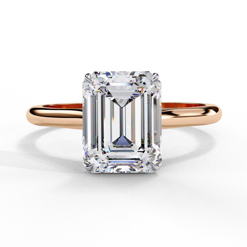 The Jennifer Emerald Cathedral Solitaire Engagement ring