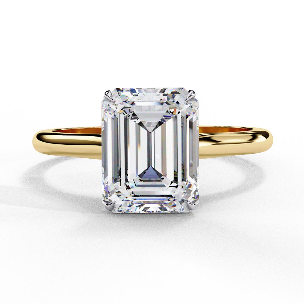 The Jennifer Emerald Cathedral Solitaire Engagement ring