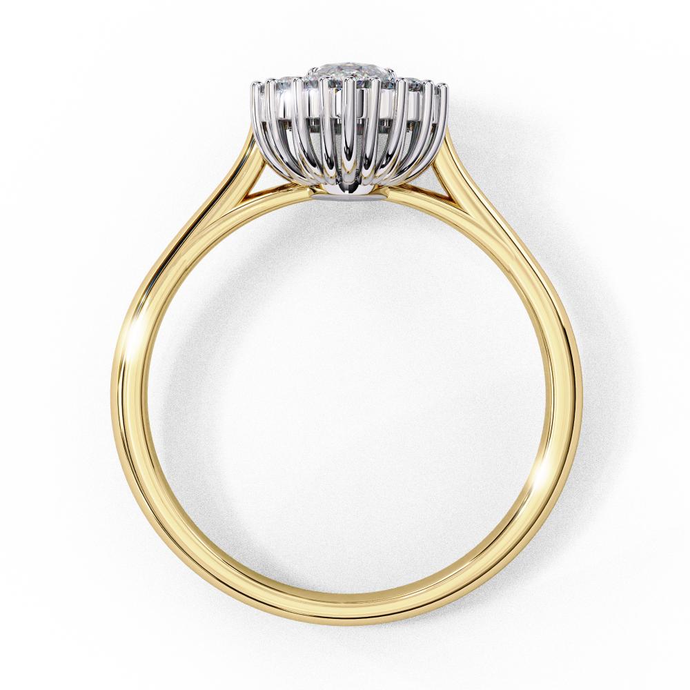 The Luisa Marquise Vintage Halo Engagement Ring