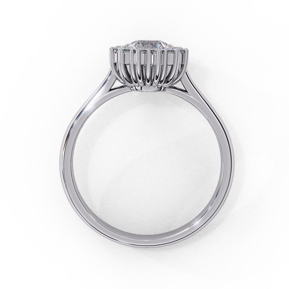 The Luisa  Round Vintage Halo Engagement Ring