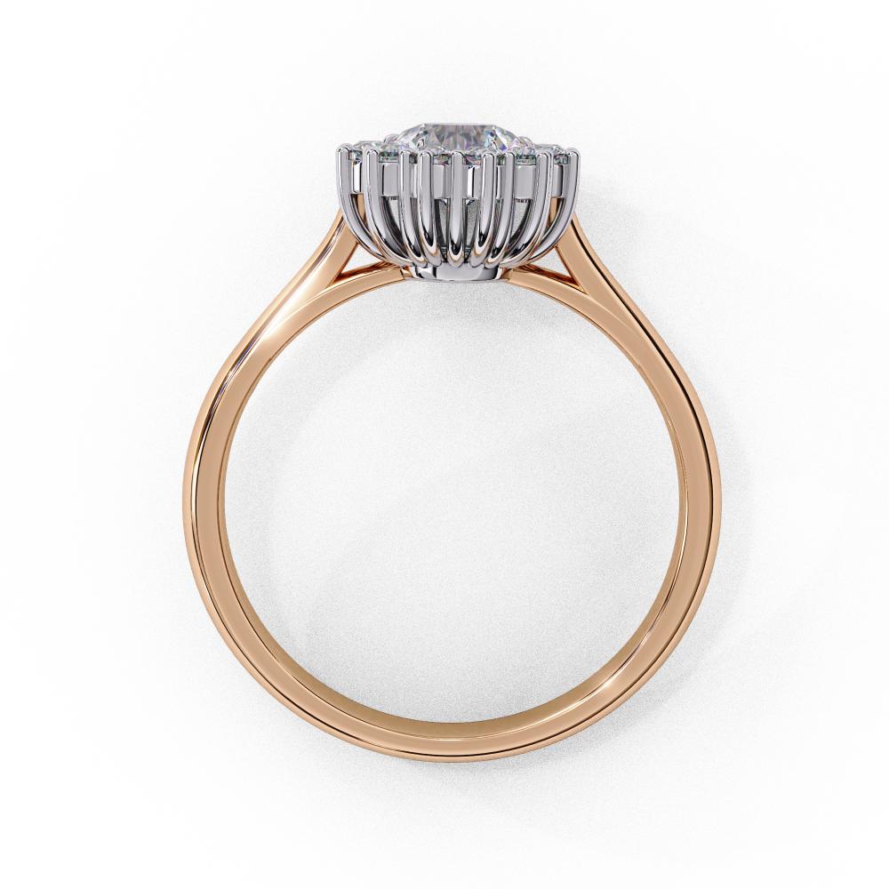 The Luisa  Round Vintage Halo Engagement Ring