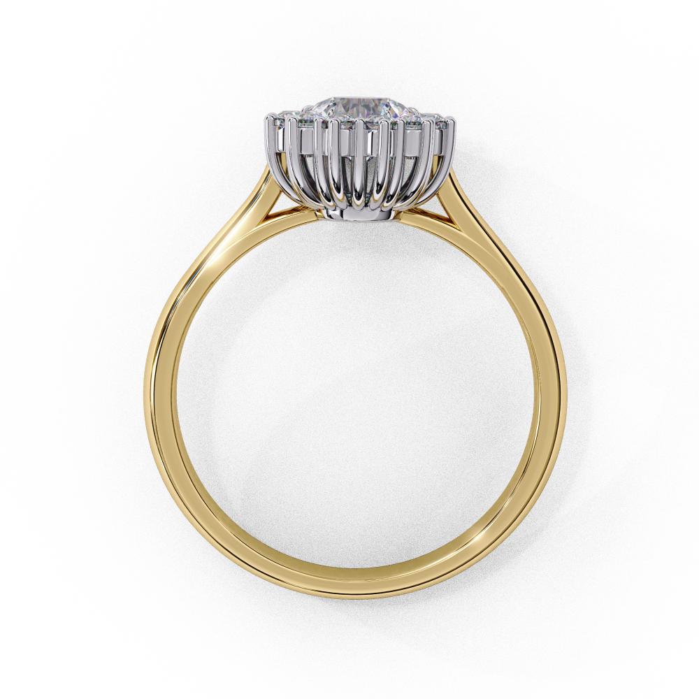 The Luisa  Round Vintage Halo Engagement Ring