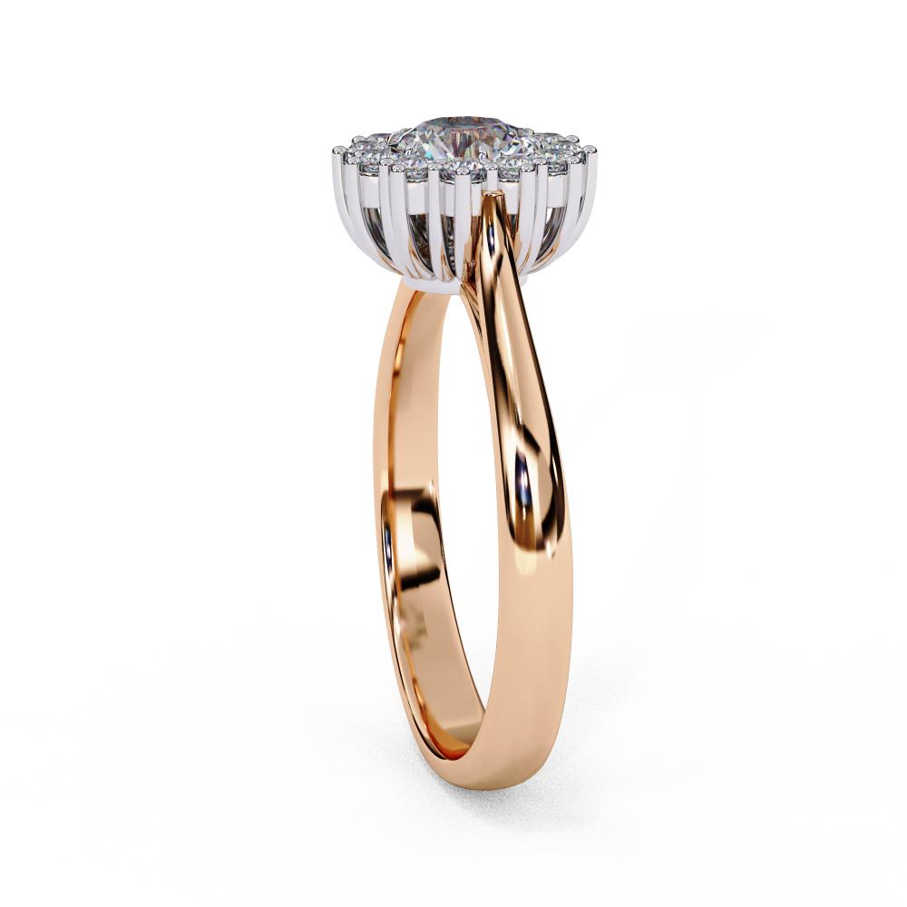 The Luisa  Round Vintage Halo Engagement Ring