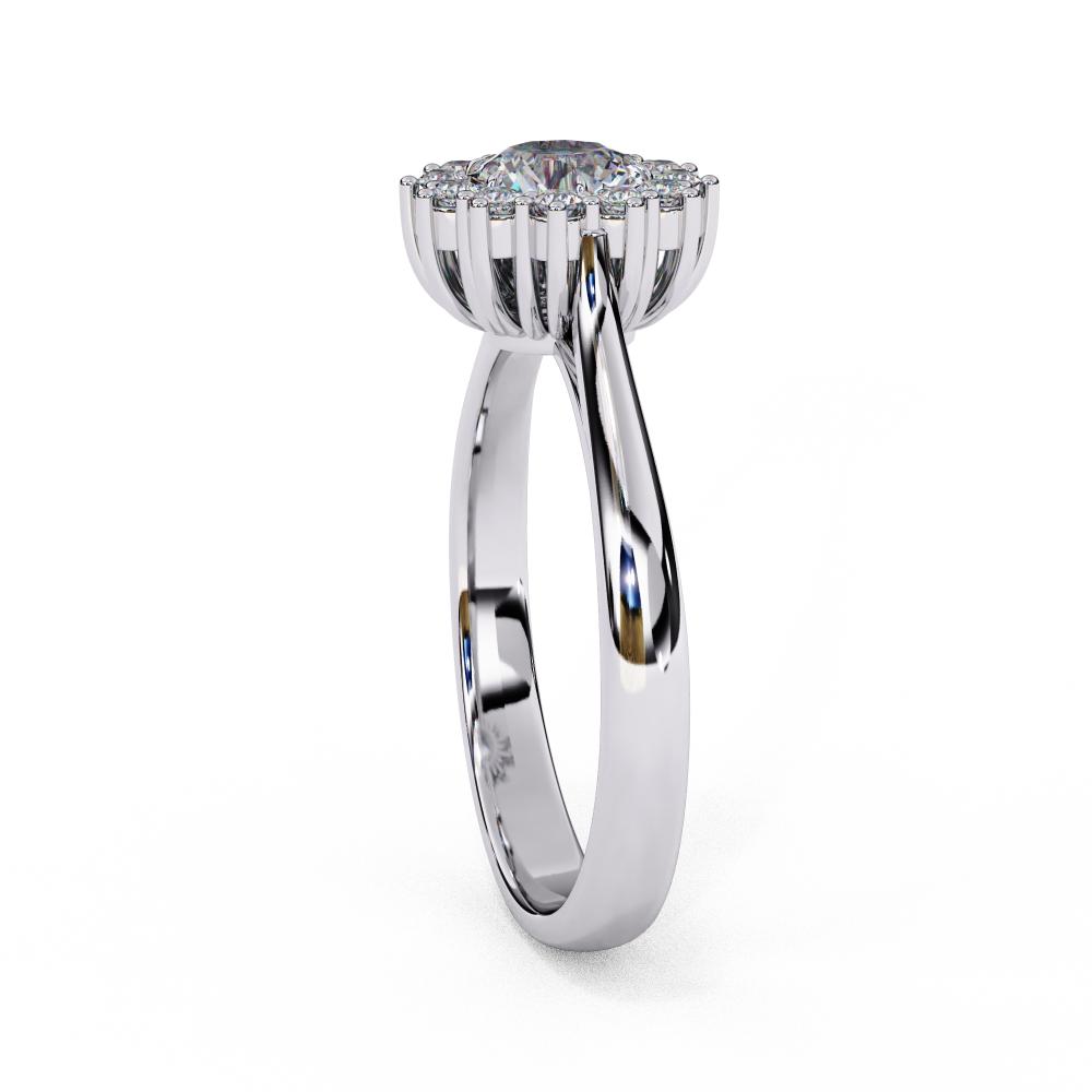 The Luisa  Round Vintage Halo Engagement Ring