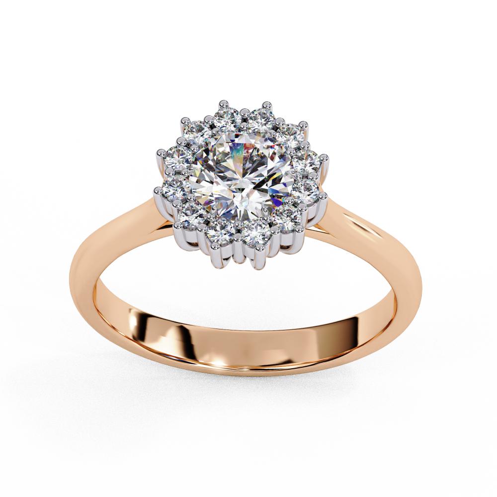 The Luisa  Round Vintage Halo Engagement Ring