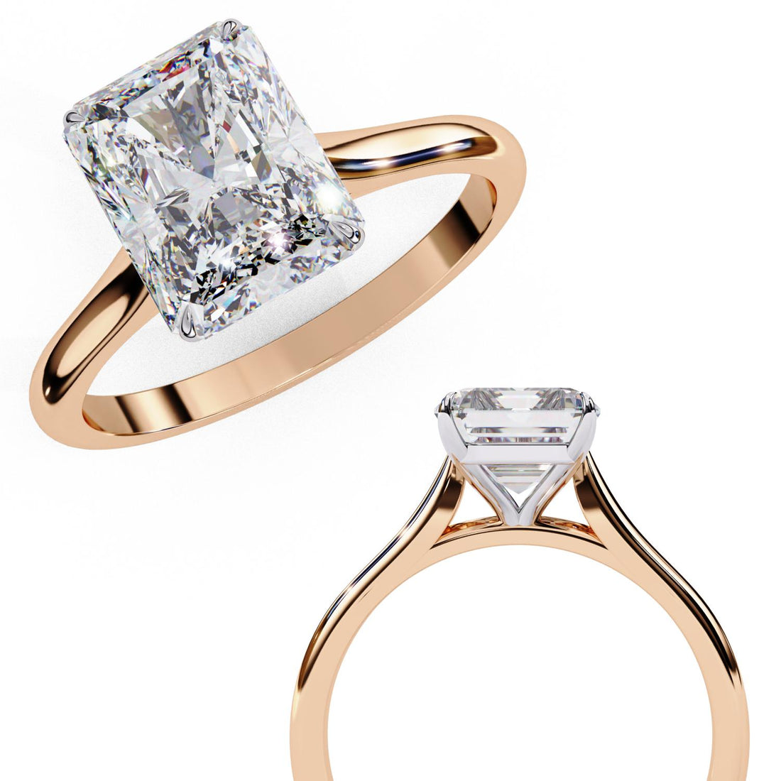 The Jennifer Radiant Cathedral Solitaire Engagement ring