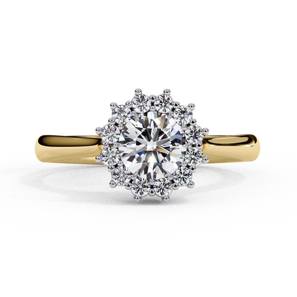 The Luisa  Round Vintage Halo Engagement Ring