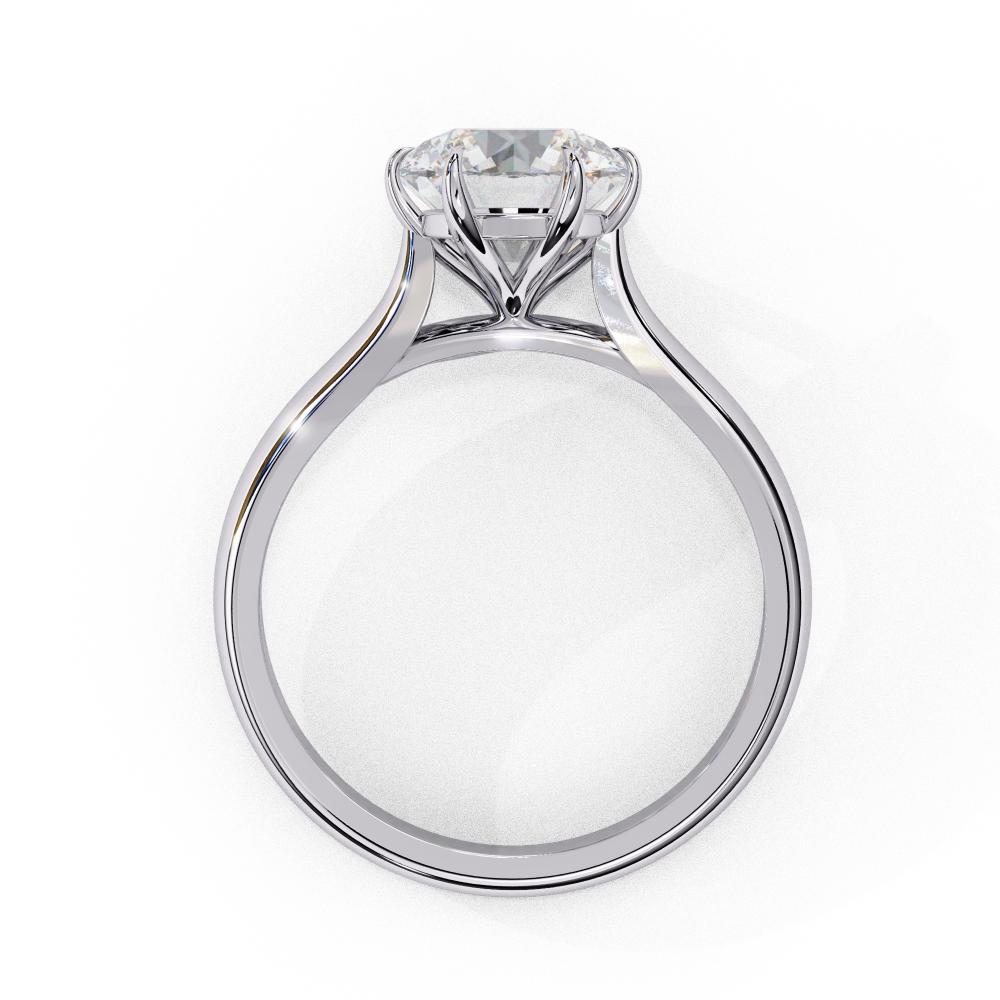 The Kyle Round Six Claw Prong Engagement ring