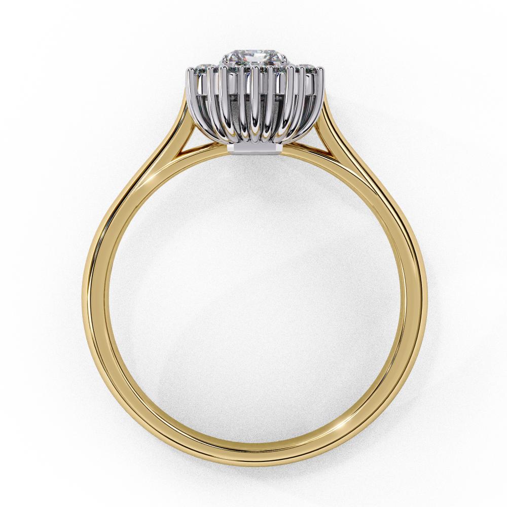 The Luisa Radiant Vintage Halo Engagement Ring