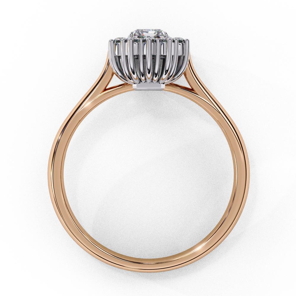 The Luisa Radiant Vintage Halo Engagement Ring