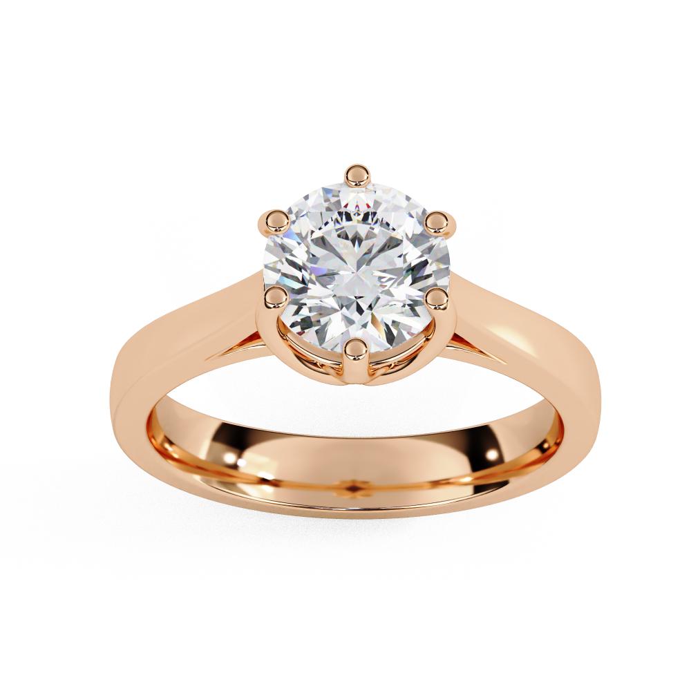 The Leanna Round Unique Style Engagement Ring