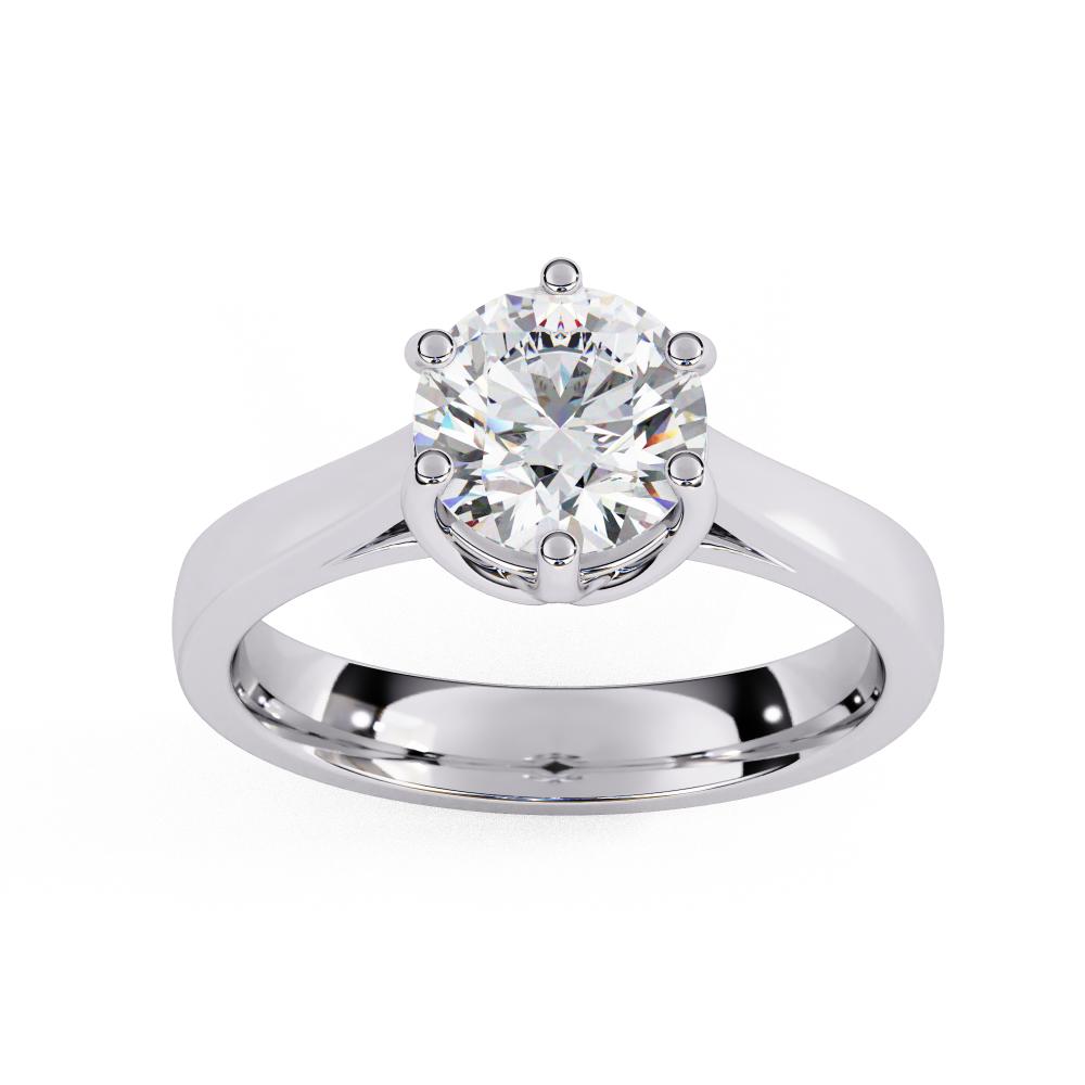 The Leanna Round Unique Style Engagement Ring