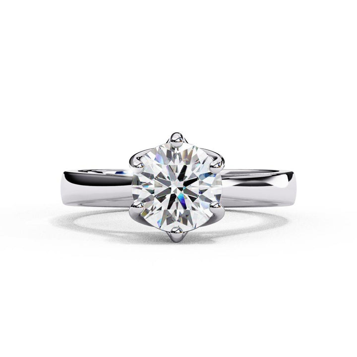 The Leanna Round Unique Style Engagement Ring