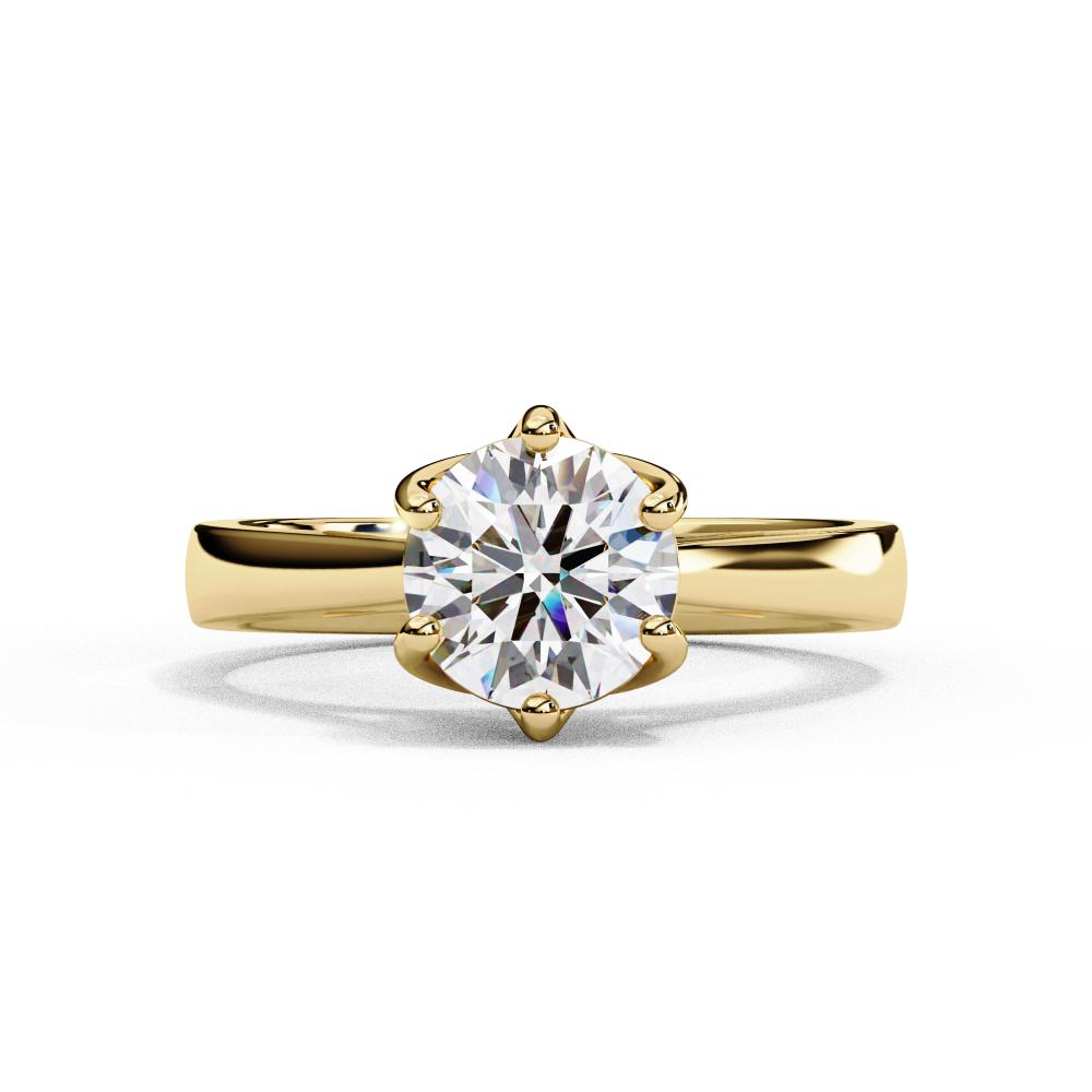 The Leanna Round Unique Style Engagement Ring