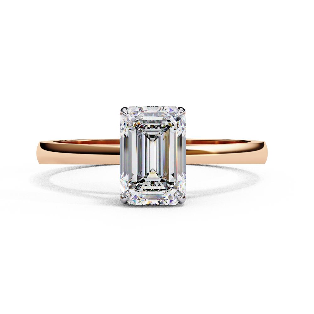 The Amy Emerald Cathedral Engagement Ring