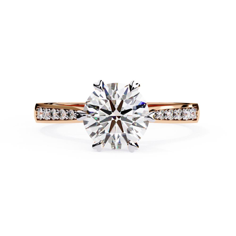 The Joey Round Prime Solitaire Engagement Ring