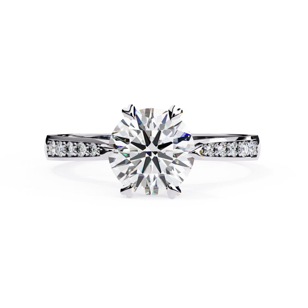 The Joey Round Prime Solitaire Engagement Ring