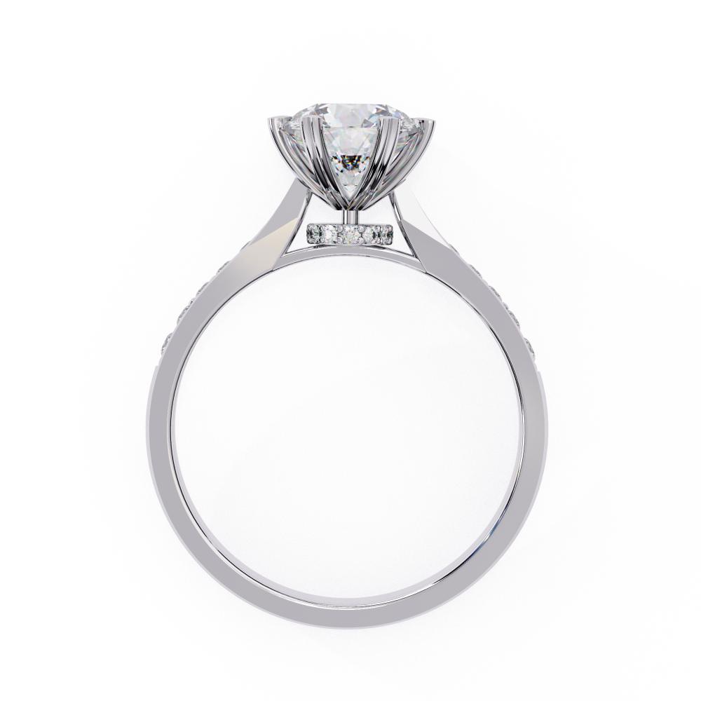 The Joey Round Prime Solitaire Engagement Ring