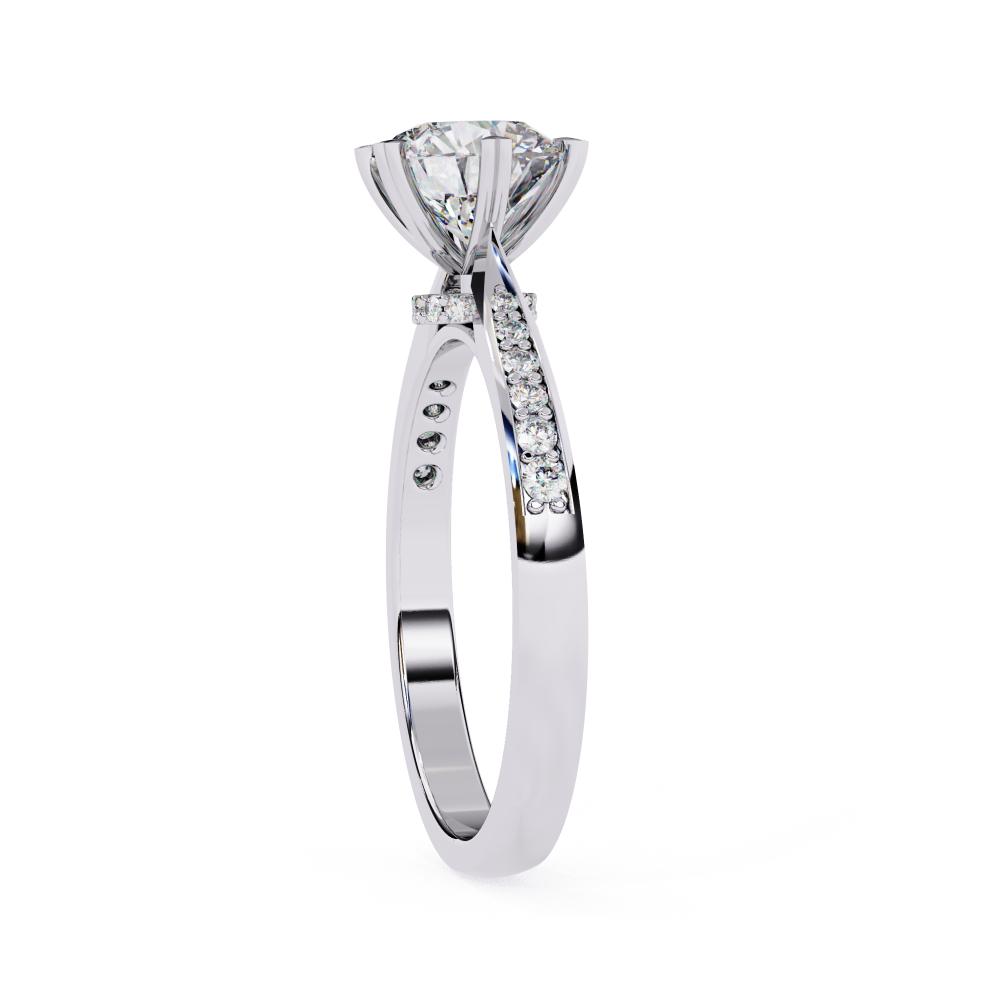 The Joey Round Prime Solitaire Engagement Ring