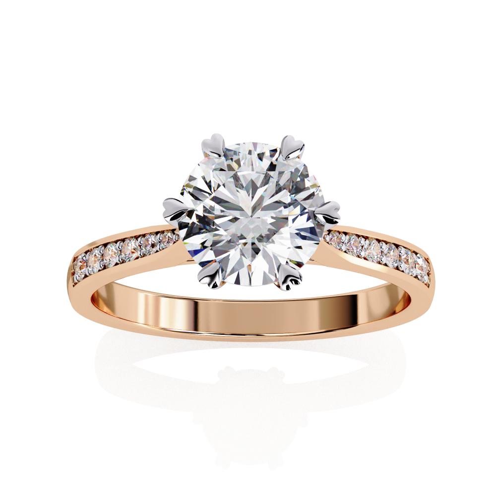 The Joey Round Prime Solitaire Engagement Ring