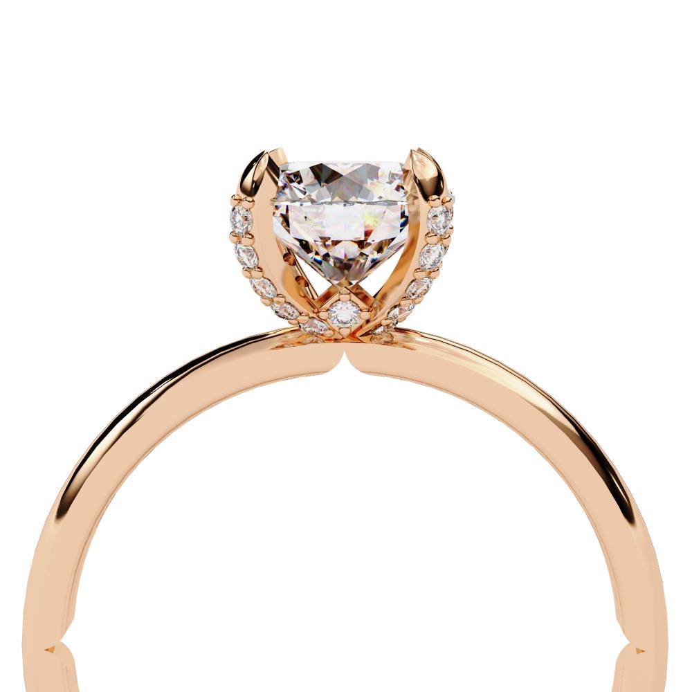 The Judy Round Solitaire with Prong Set Engagement Ring