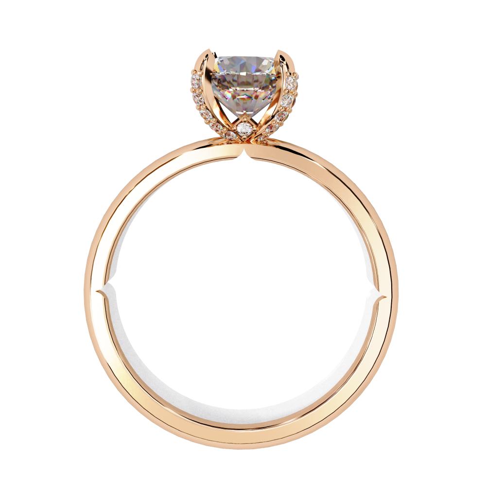 The Judy Round Solitaire with Prong Set Engagement Ring