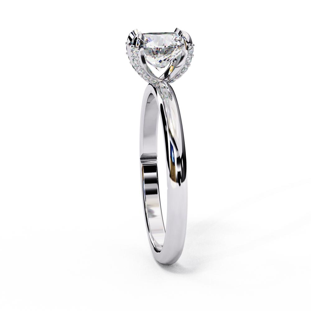 The Judy Round Solitaire with Prong Set Engagement Ring