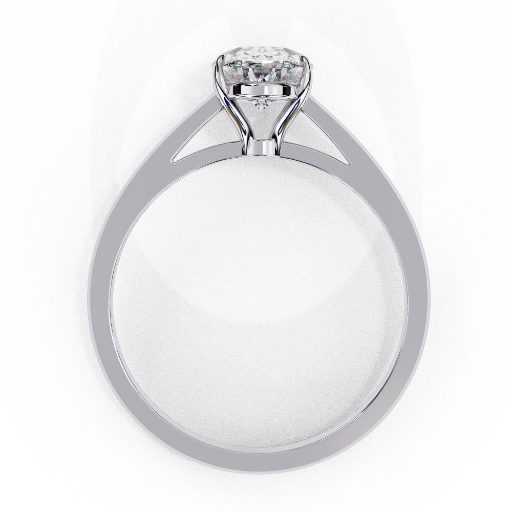 The Amy Oval Cathedral Engagement Ring
