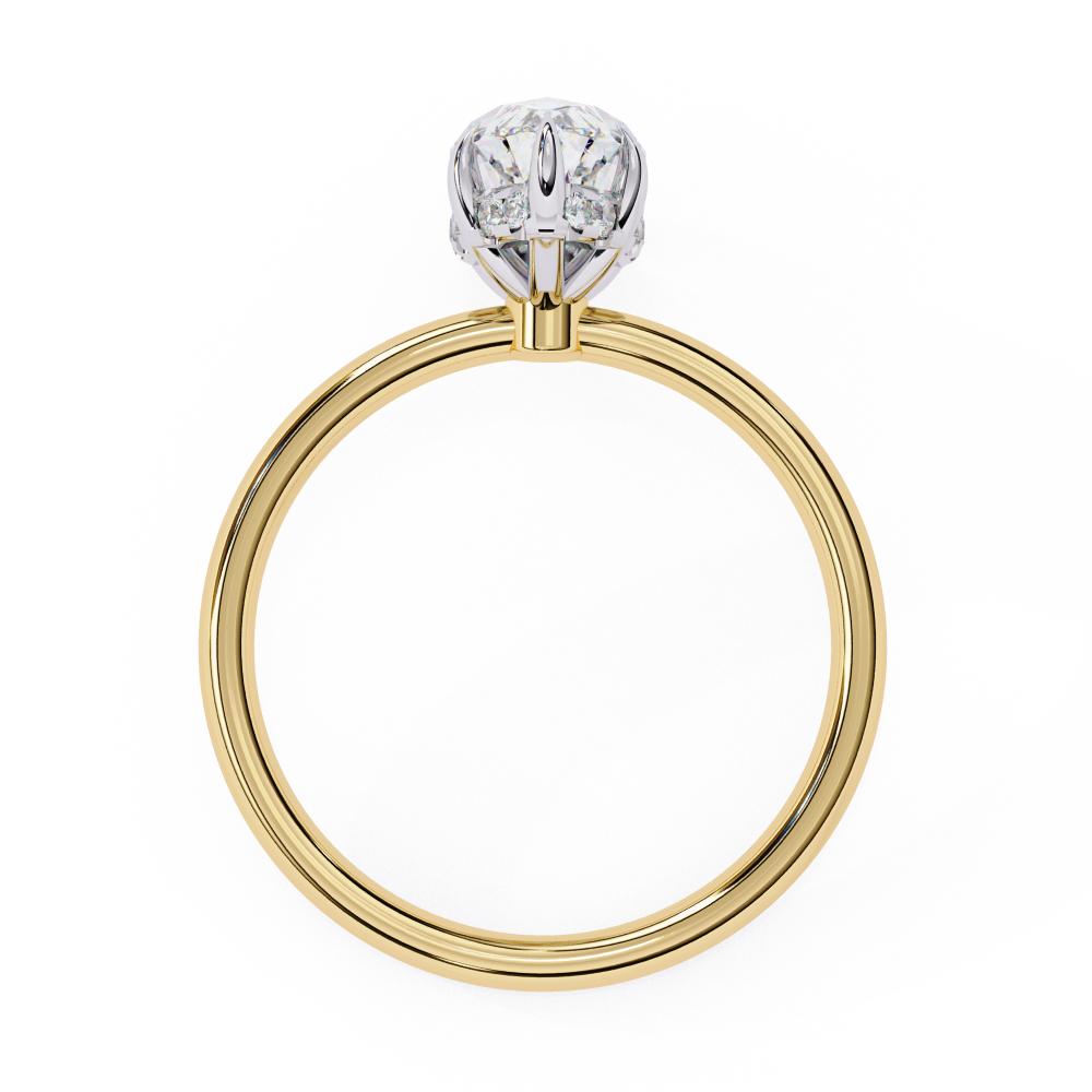 The Toney Marquise Hidden Halo Engagement Ring