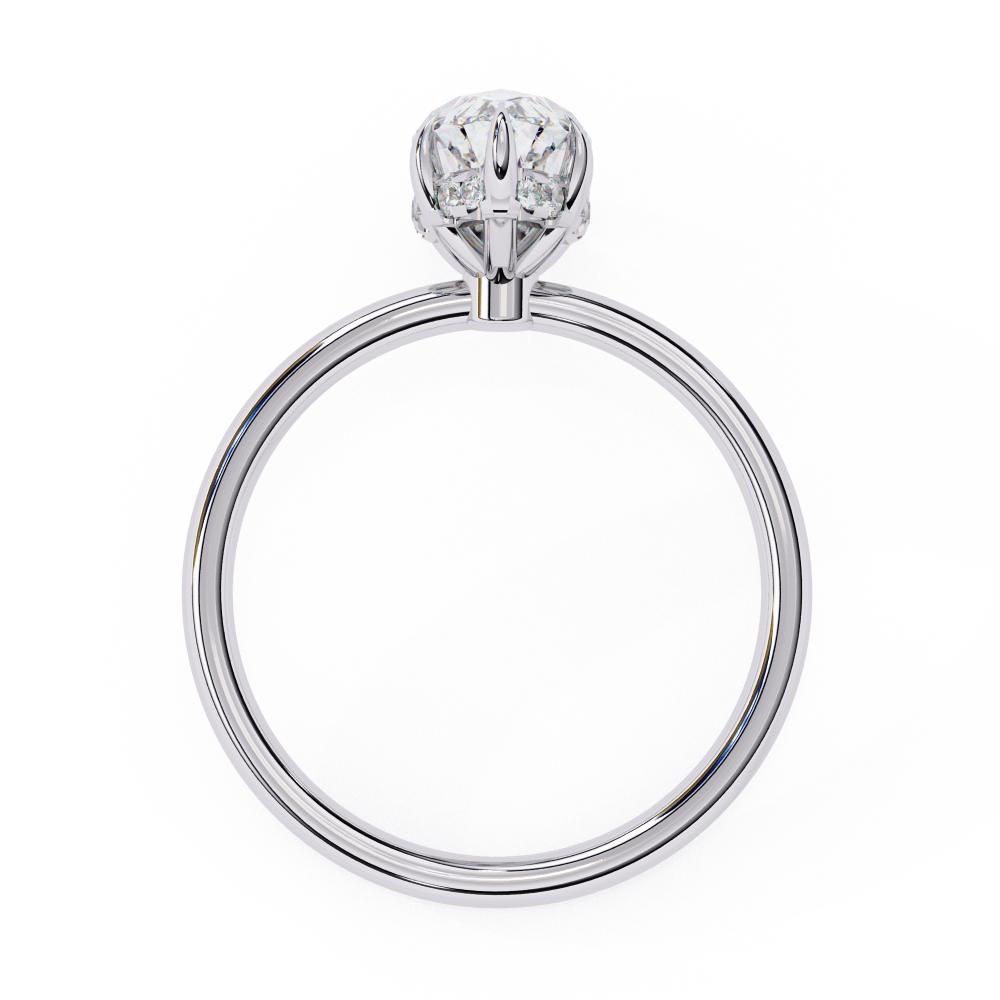 The Toney Marquise Hidden Halo Engagement Ring